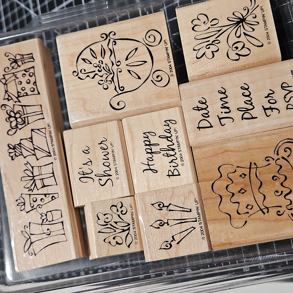 Something to Celebrate 2004 rubber stamp set